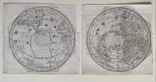 Item #307680 North and South polar projections. Isaac HABRECHT