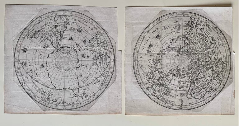 Item #307680 North and South polar projections. Isaac HABRECHT.