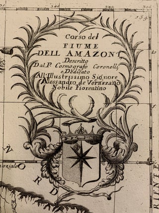 Corso del Fiume dell Amazoni Descritto Dal P. Cosmografo Coronelli