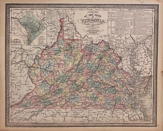 Item #307828 A New Map of Virginia Exhibiting its Internal Improvements. COWPERTHWAIT THOMAS, CO