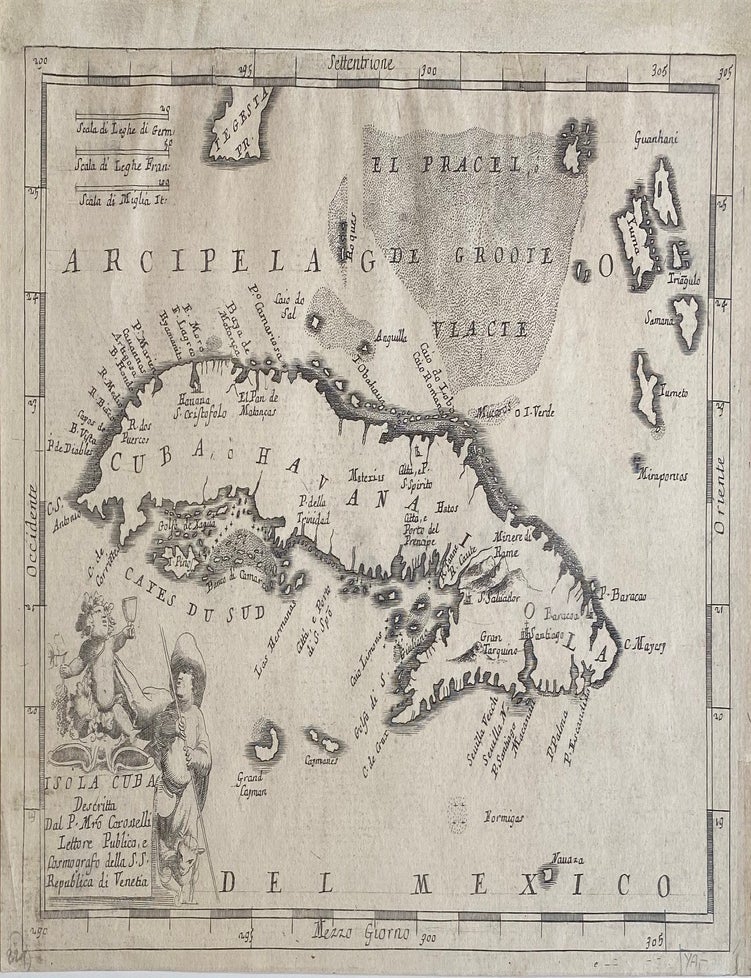 Item #308419 Isola Cuba Descritta Dal P. Mro Coronelli. Vincenzo CORONELLI.
