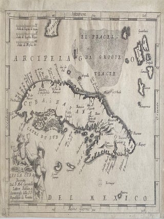 Item #308419 Isola Cuba Descritta Dal P. Mro Coronelli. Vincenzo CORONELLI