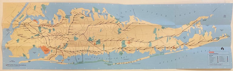 Item #308619 Long Island Rail Road Map. Metropolitan Transit Authority, MTA.