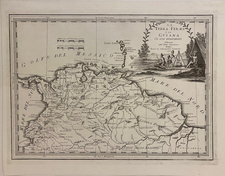 Item #308948 La Terra Ferma e La Guiana co Suoi Dipartimenti. Giovanni Maria CASSINI.