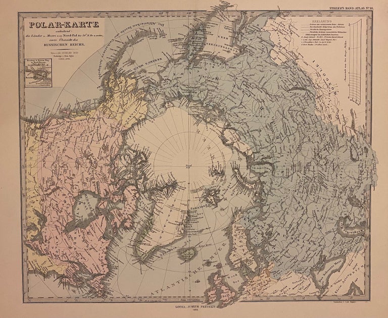 Item #309362 Polar-Karte. Adolf STIELER.