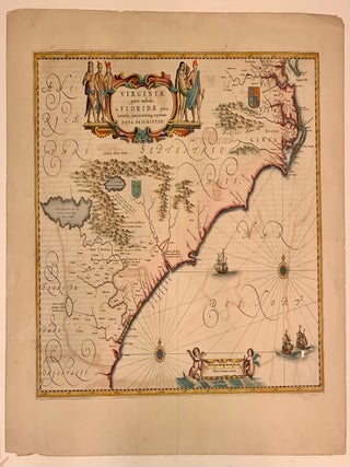 Virginiae Partis australis, et Floridae partis orientalis, interjacentiumq regionum Nova Descriptio