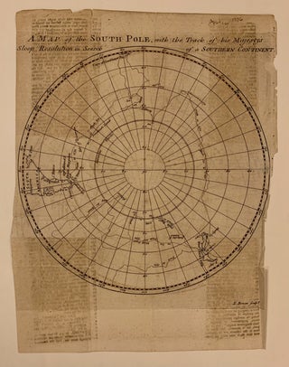 Item #309399 A Map of the South Pole, with the track of his Majestys' Sloop Resolution in Search...