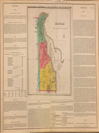 Item #309446 Geographical, Historical and Statistical Map of Delaware. CAREY, LEA