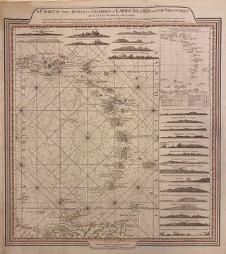 Item #309570 A Chart of the Antilles or, Charibbee or, Caribs Islands, with the Virgin Isles....