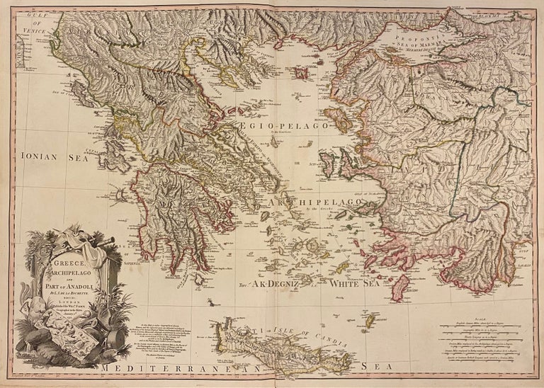 Item #309602 Greece Archipelago and Part of Anadoli. William FADEN, Louis Stanislas d'Arcy DELAROCHETTE.