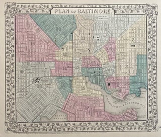 Item #309704 Plan of Baltimore. S. Augustus MITCHELL Jr