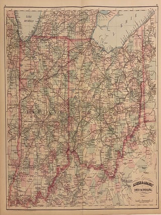 Item #310107 Asher & Adams' Ohio & Indiana. ASHER, ADAMS