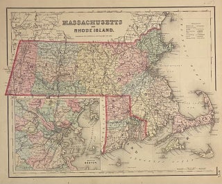 Item #310127 Massachusetts and Rhode Island. J. H. COLTON
