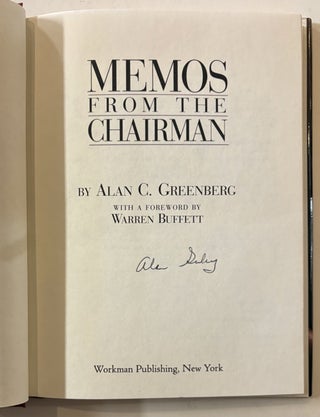Memos from the Chairman
