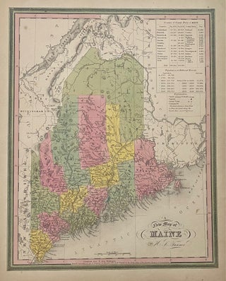 Item #310415 A New Map of Maine. H. S. TANNER