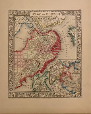 Item #310545 Plan of Boston. Samuel Augustus Jr MITCHELL