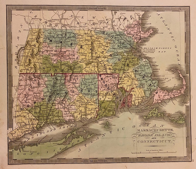 Item #310640 Massachusetts, Rhode Island, and Connecticut. Jeremiah GREENLEAF.