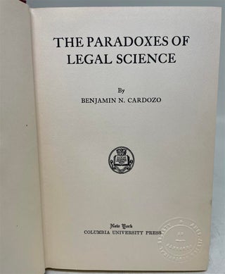 The Paradoxes of Legal Science.