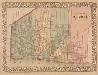 Item #310760 Plan of Detroit. S. Augustus MITCHELL Jr