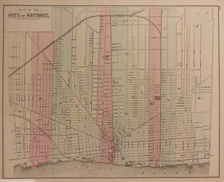 Item #310762 Plan of the City of Detroit. S. Augustus MITCHELL Jr