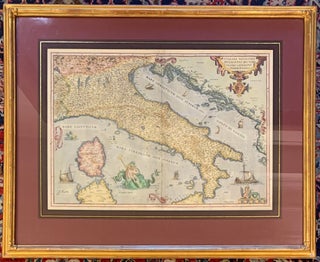 Item #311532 Italiae Novissima Descriptio Auctore Jacobo Cataldo Pedemontano. Abraham ORTELIUS