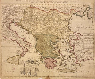 Item #311838 Regni Hungariae: Graecia et Morea, Regionumque Finitimarum. Petrus SCHENK, Nicolas...
