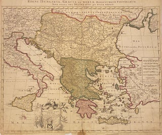 Item #311838 Regni Hungariae: Graecia et Morea, Regionumque Finitimarum. Petrus SCHENK, Nicolas...
