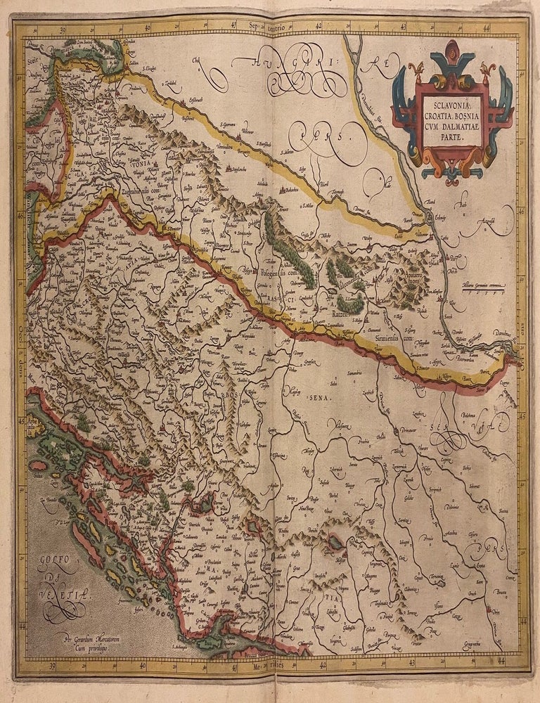Item #311912 Sclavonia, Croatioa, Bosnia cum Dalmatiae Parte. Gerard MERCATOR.