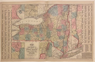 Item #312187 Map of the State of New York compiled from the latest authorities. Charles DESILVER