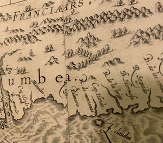 Norumbega et Virginia; 1597 Important first state map of the East Coast of North America
