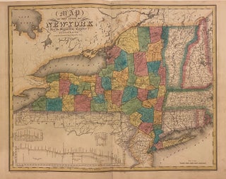 Item #312198 Map of the State of New York and the Surrounding Country. David H. BURR