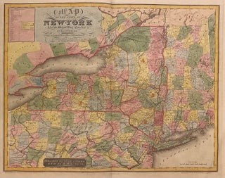 Item #312199 Map of the State of New-York And the Surrounding Country. David H. BURR
