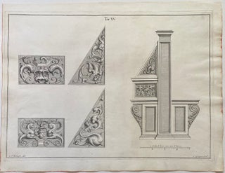 Item #312472 Tau. XV. [Architectural detail from the Laurentian Library]. Giuseppi Ignazio ROSSI