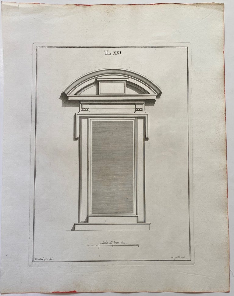 Item #312474 Tau. XXI. [Architectural detail from the Laurentian Library]. Giuseppi Ignazio ROSSI.