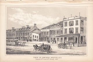Item #312795 View in Fourth Avenue, N.Y.,between 10th and 11th Streets, 1861. D. T. VALENTINE,...