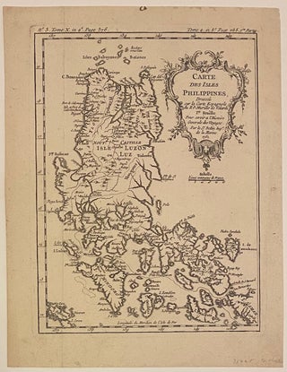 Item #312813 Carte Des Isles Philippines 1re Feuille. Jacques Nicolas BELLIN