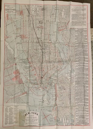 Item #313404 Directory and Guide Map of New York City. C. W. HOBBS