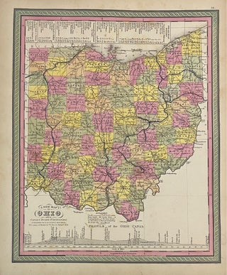 Item #313477 A New Map of the State of Ohio. Samuel Augustus MITCHELL