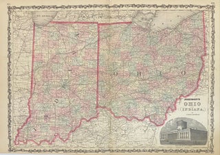 Item #313495 Johnson's Ohio and Indiana. JOHNSON, WARD
