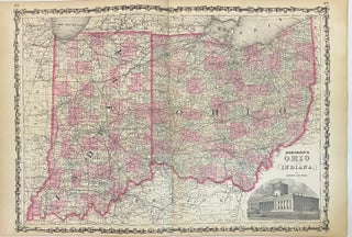 Item #313497 Johnson's Ohio and Indiana. JOHNSON, WARD