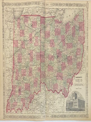 Item #313498 Johnson's Ohio and Indiana. JOHNSON, WARD