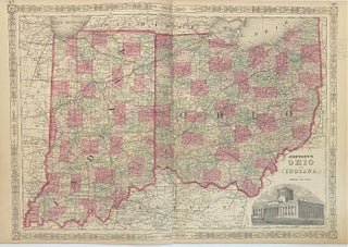 Item #313498 Johnson's Ohio and Indiana. JOHNSON, WARD