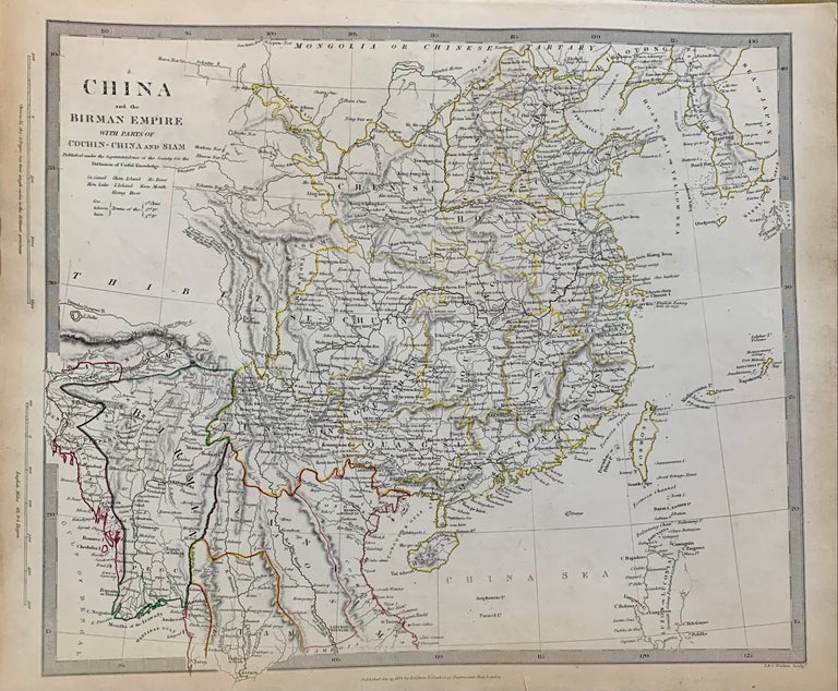 Item #313656 China; The Interior Chiefly from du Halde and the Jesuits 1710 to 1718 and the Sea Coast from Modern Aurhorities. SDUK, The Society for the Diffusion of Useful Knowledge.