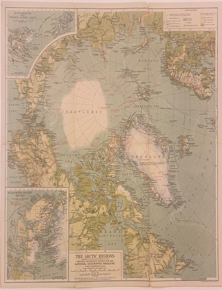 Item #313834 The Arctic Regions. NATIONAL GEOGRAPHIC SOCIETY.