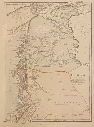 Item #314414 Syria (North Division) and Syria (South Division) including Palestine & the Hauran....