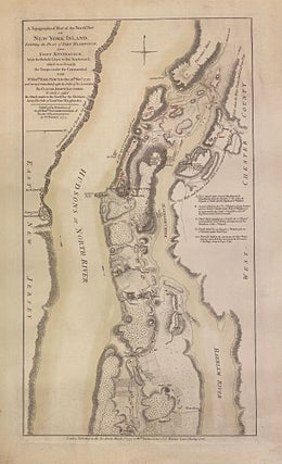 Item #315147 A Topographical Map of the North. Part of New York Island, Exhibiting the Plan of...