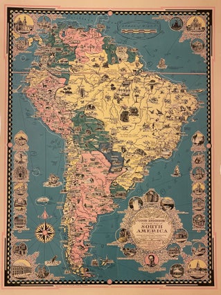 Item #315376 The Good Neighbor Pictorial Map of South America. Ernest Dudley CHASE