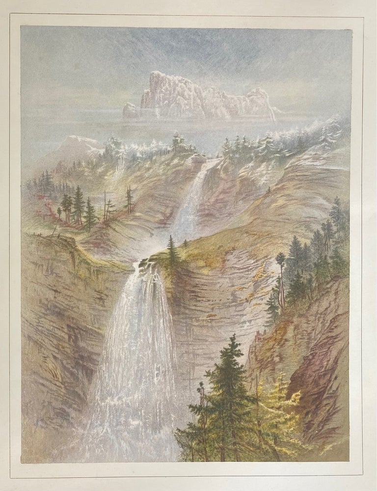 Item #315548 The Cascade de Roget and the Pond des Salles. Elijah WALTON.