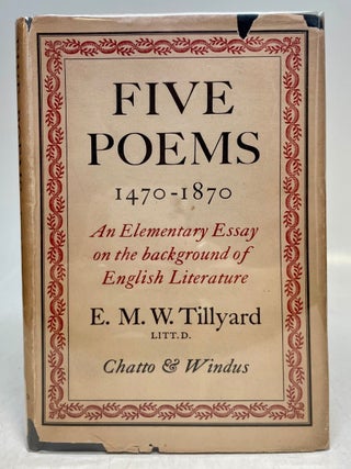 Item #315689 Five Poems , 1470-1870:; An Elementary Essay on the background of English...