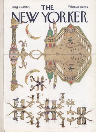 Item #316362 Venice; The New Yorker Magazine cover August 29, 1964. Saul STEINBERG